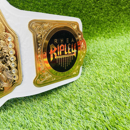 Rhea Ripley Women World Heavyweight Championship Replica Title Belt Adult Size - 2MM Brass Plates