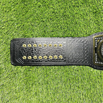 Undisputed Championship Replica Title Belt Cowhide Leather Strap Adult Size - 4MM Brass Plates
