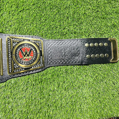 Undisputed Championship Replica Title Belt Cowhide Leather Strap Adult Size - 4MM Brass Plates