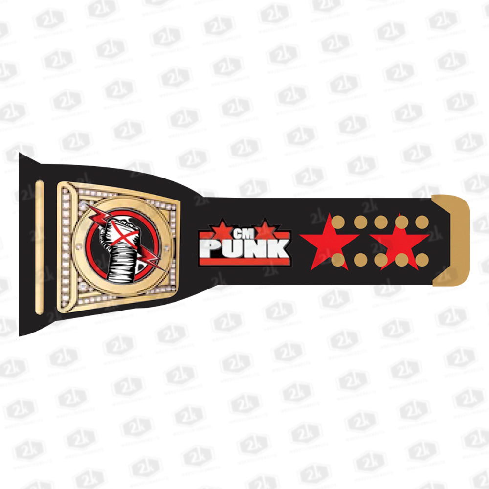 CM Punk Go To Sleep Signature Series Championship Belt 2mm