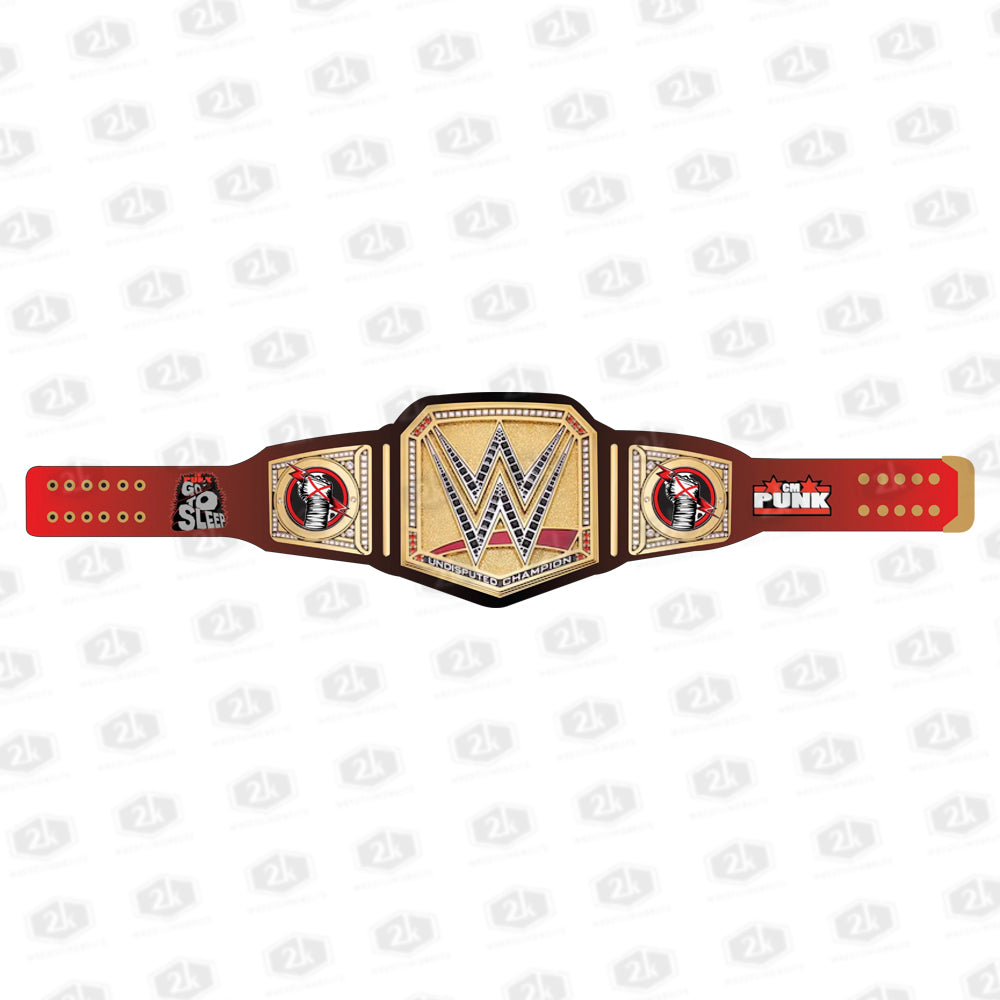 CM Punk Go To Sleep Signature Undisputed Championship Belt 2mm